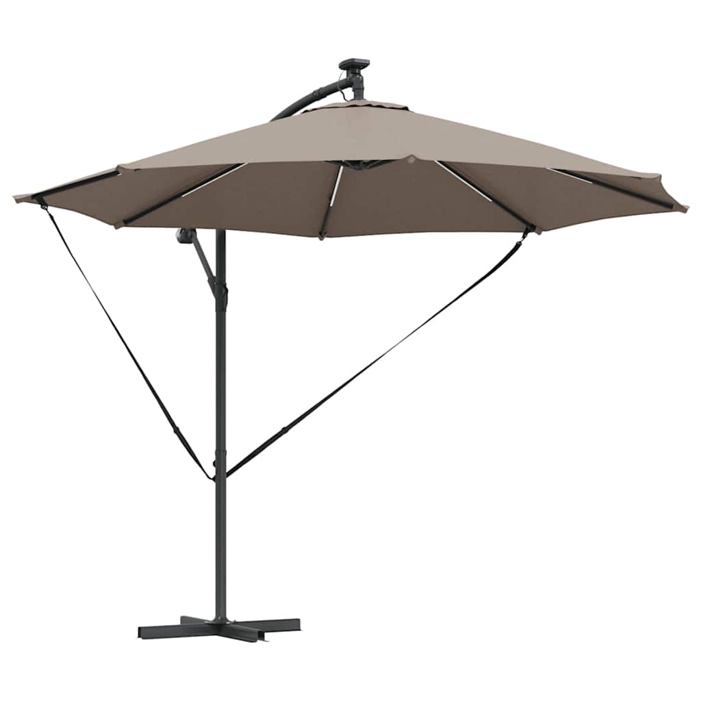 Sonnenschirm 294 X 294 X 248 Cm Polyester Und Aluminium