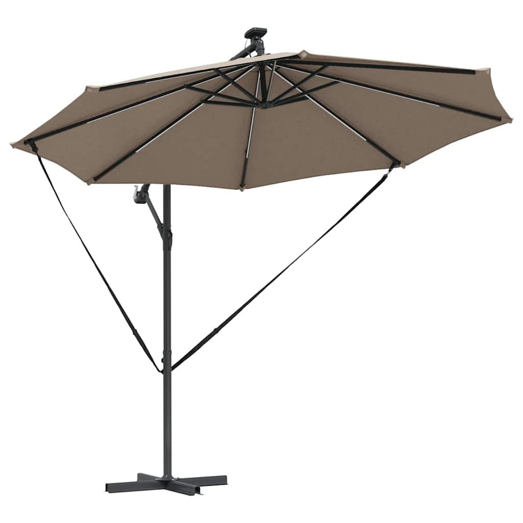 Sonnenschirm 294 X 294 X 248 Cm Polyester Und Aluminium