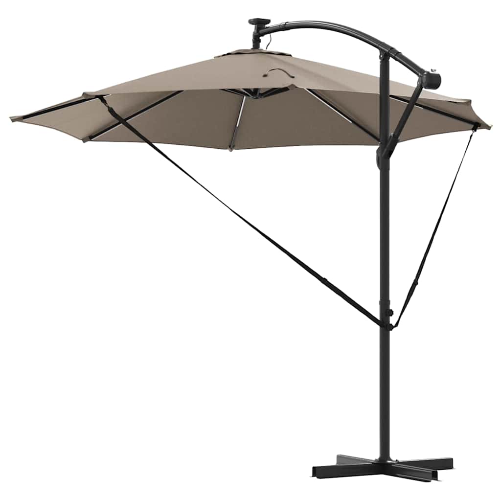 Sonnenschirm 294 X 294 X 248 Cm Polyester Und Aluminium