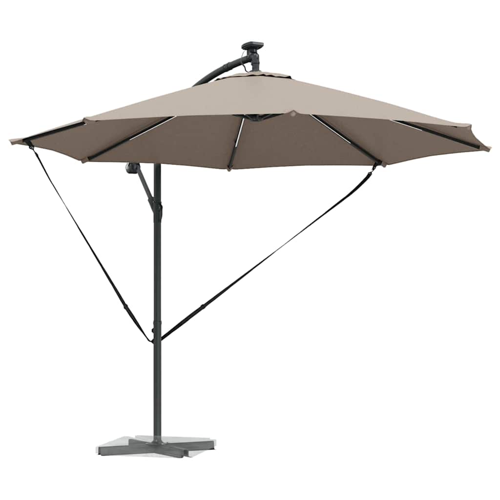 Sonnenschirm 294 X 294 X 248 Cm Polyester Und Aluminium