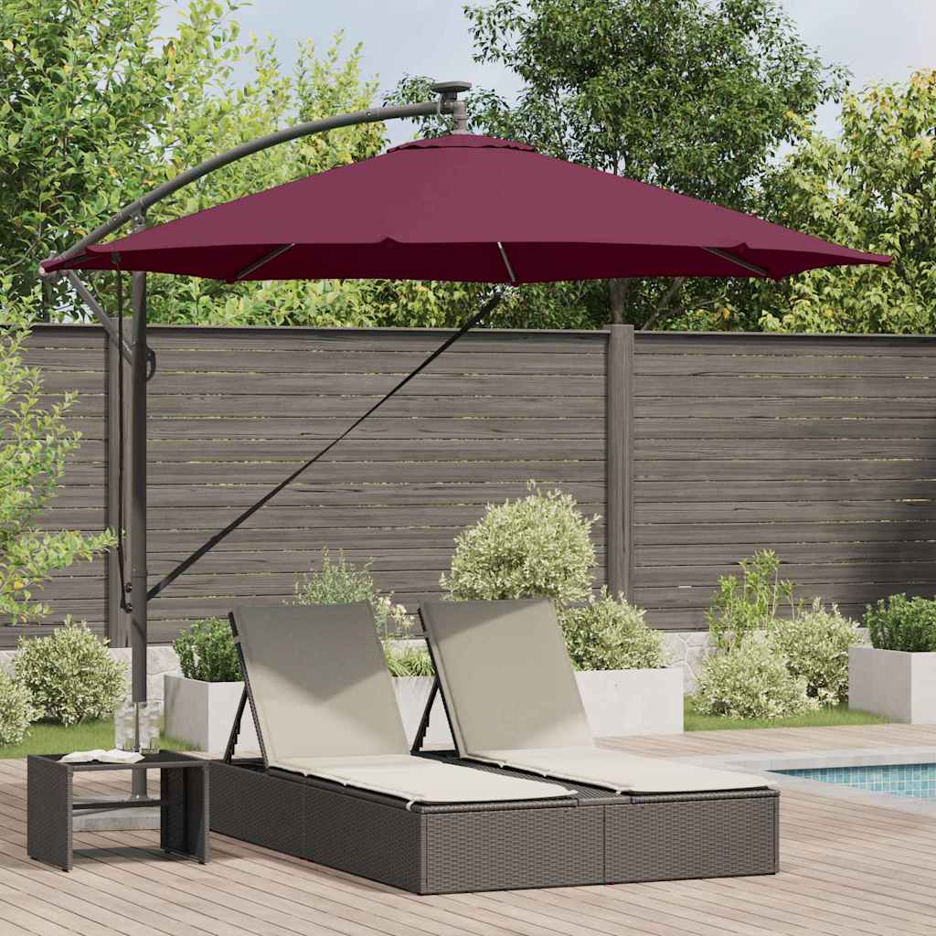 Sonnenschirm 294 X 294 X 248 Cm Polyester Und Aluminium