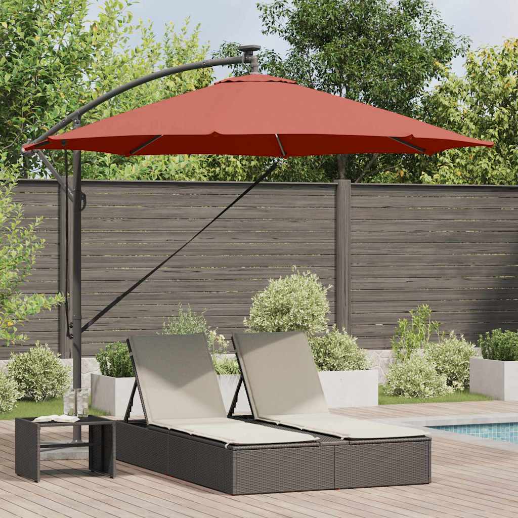 Sonnenschirm 294 X 294 X 248 Cm Polyester Und Aluminium