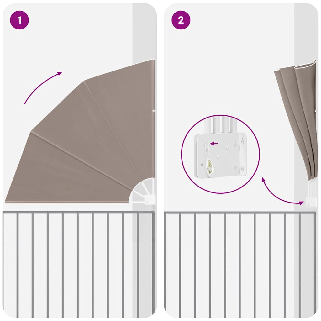 Balkon Sichtschutz Polyester