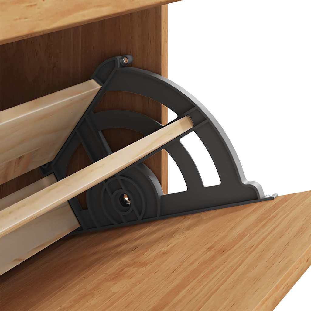 Schuhschrank Askim 85 X 35 X 108 Cm Massives Kiefernholz