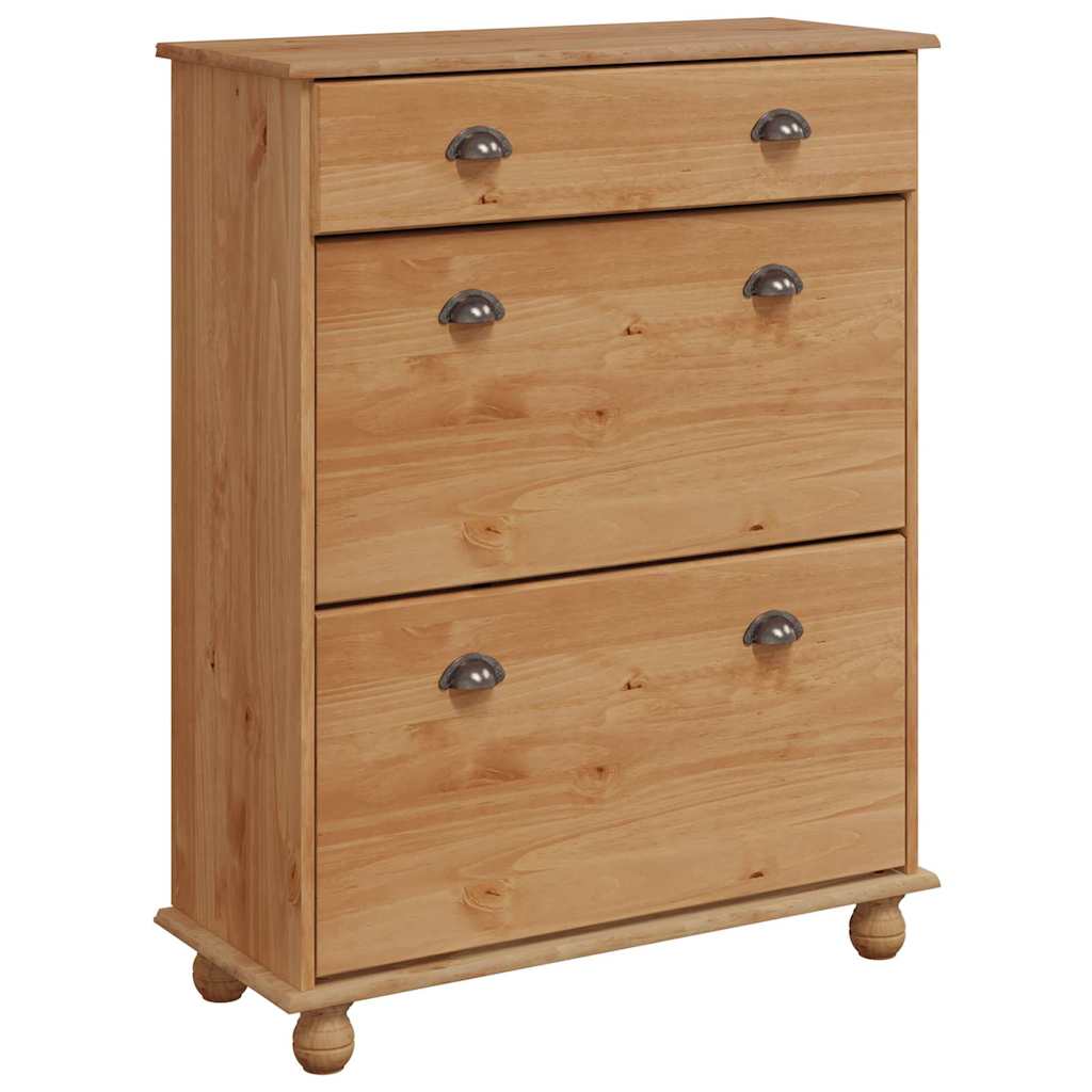 Schuhschrank Askim 85 X 35 X 108 Cm Massives Kiefernholz
