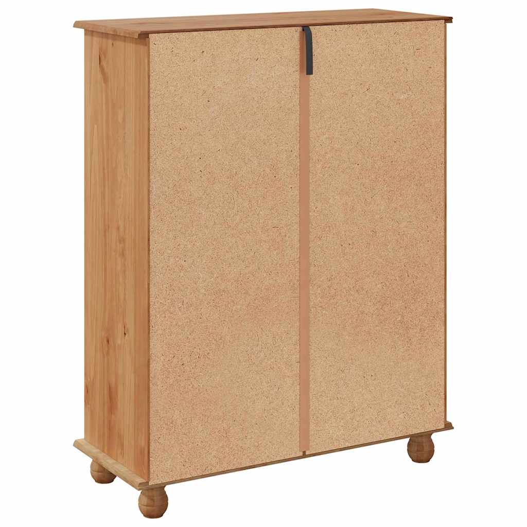 Schuhschrank Askim 85 X 35 X 108 Cm Massives Kiefernholz