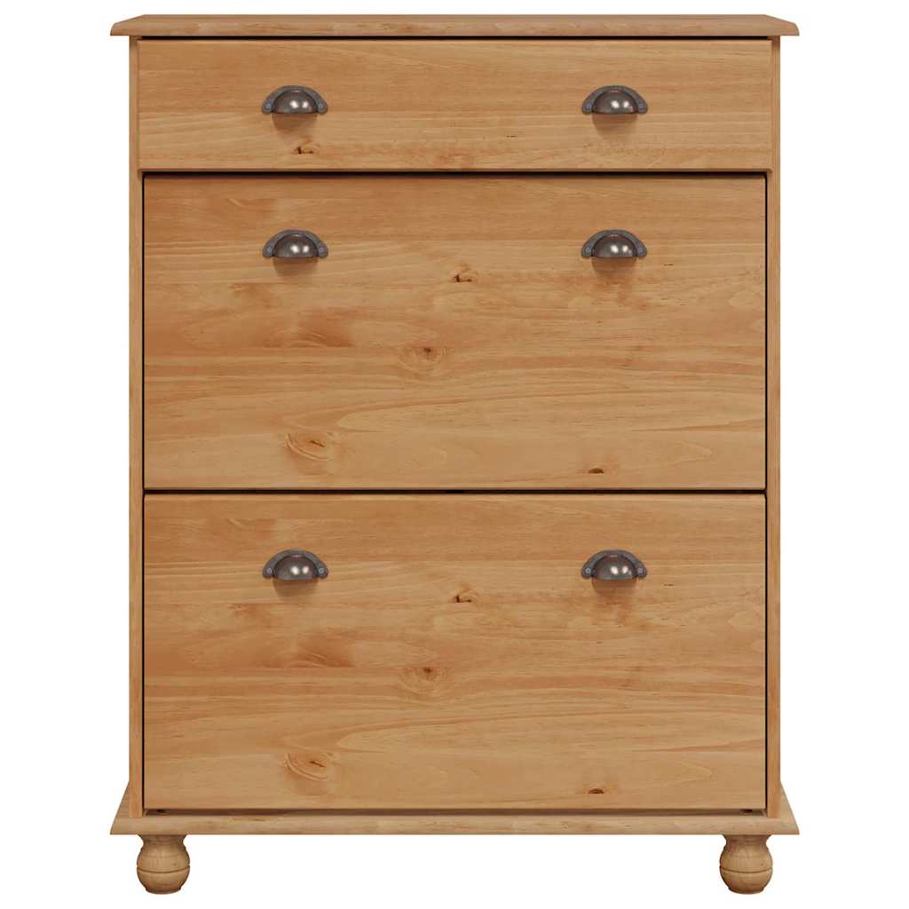 Schuhschrank Askim 85 X 35 X 108 Cm Massives Kiefernholz