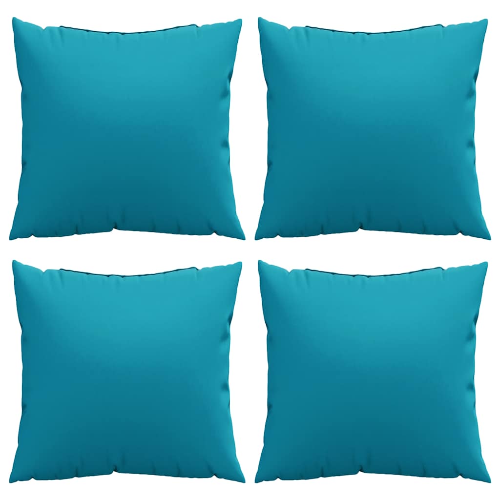 Sofakissen 4 Stk. Blau 40X40 Cm Stoff