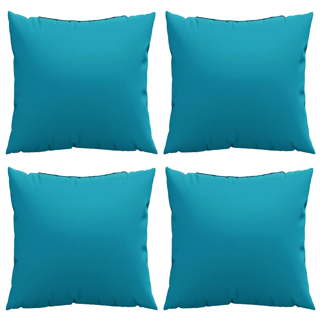Sofakissen 4 Stk. Blau 60X60 Cm Stoff