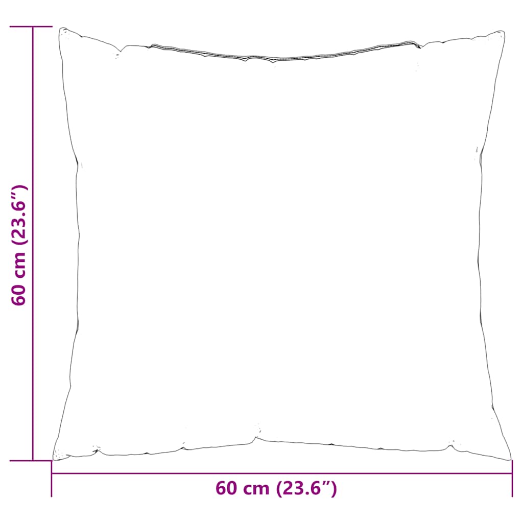 Sofakissen 4 Stk. Weinrot 60X60 Cm Stoff