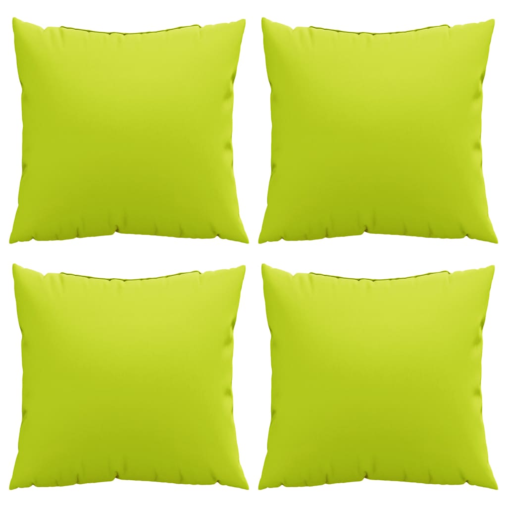 Sofakissen 4 Stk. Knallgrün 60X60 Cm Stoff