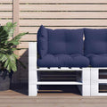 Palettenkissen 3 Stk. Marineblau Oxford-Gewebe