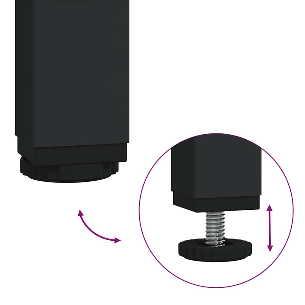 Wäschekorb 2 Fächer Mit Ablage Braun Eichen-Optik