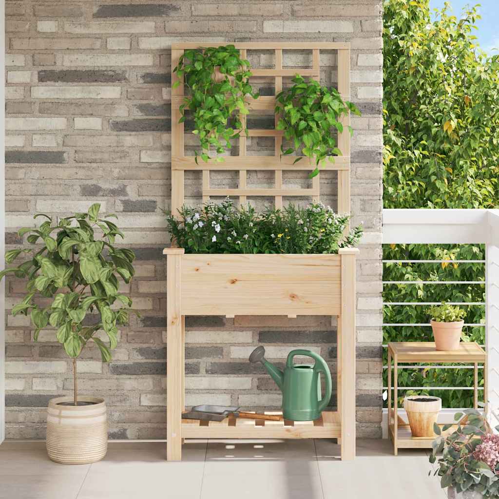 Garten-Pflanzgefäß Mit Regal Beige
