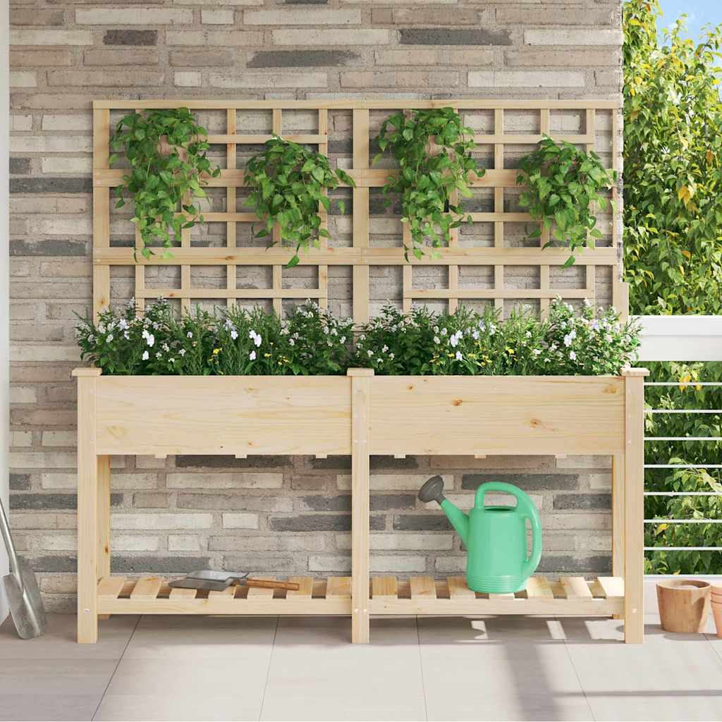 Garten-Pflanzgefäß Mit Regal Beige