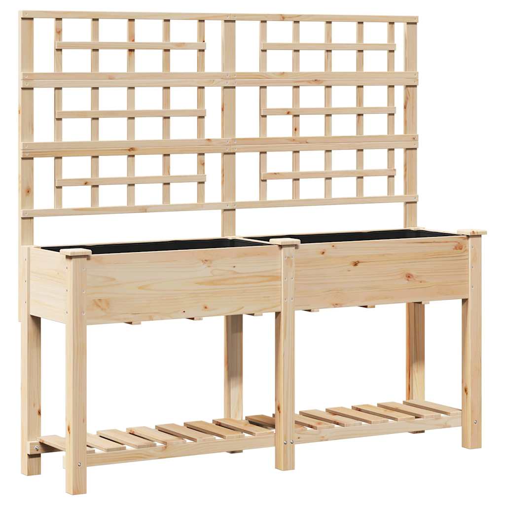 Garten-Pflanzgefäß Mit Regal Beige