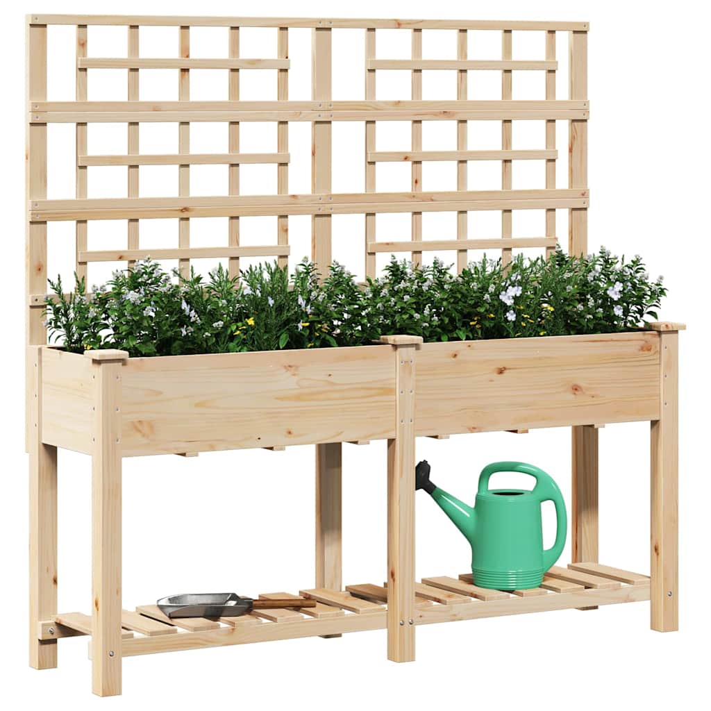 Garten-Pflanzgefäß Mit Regal Beige