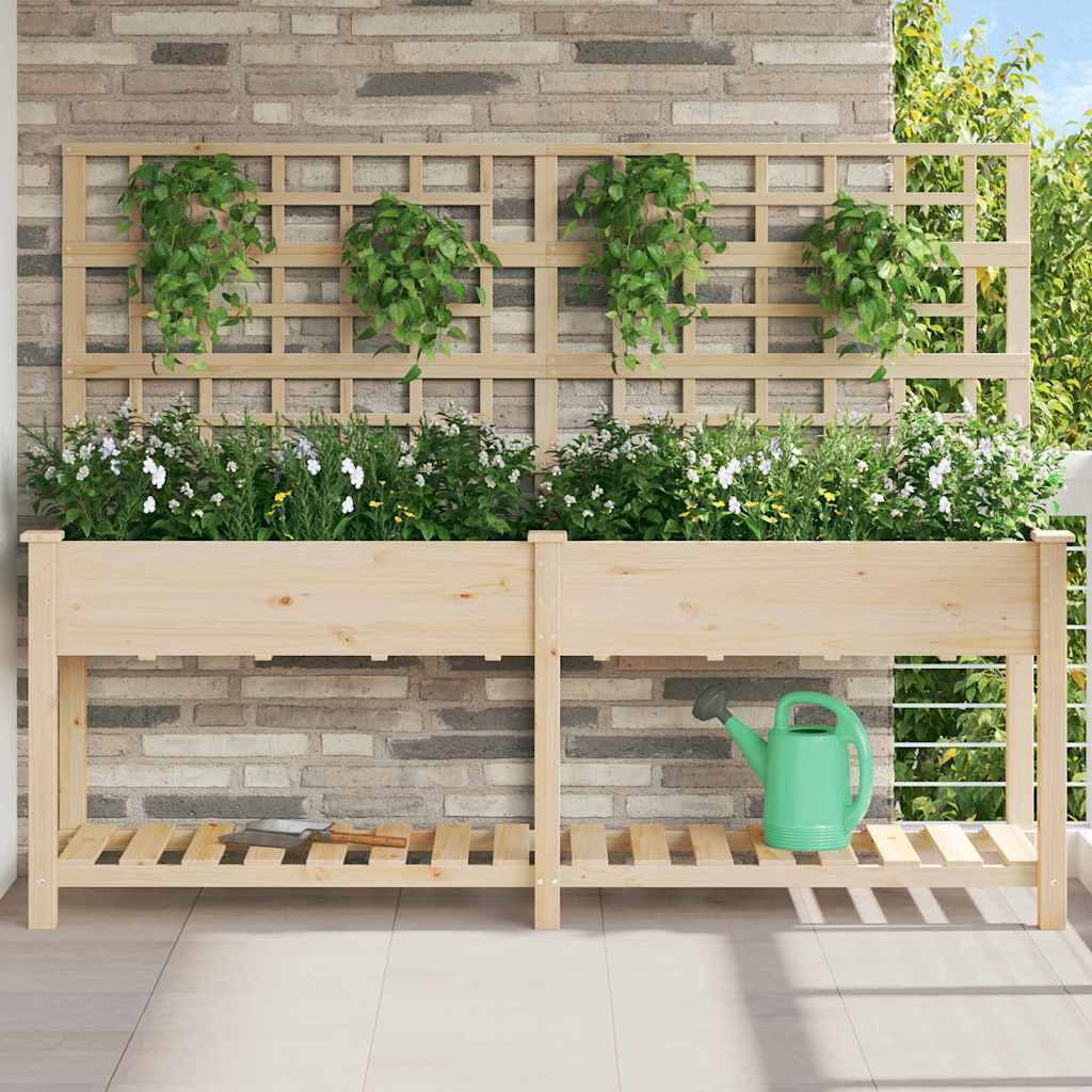 Garten-Pflanzgefäß Mit Regal Beige