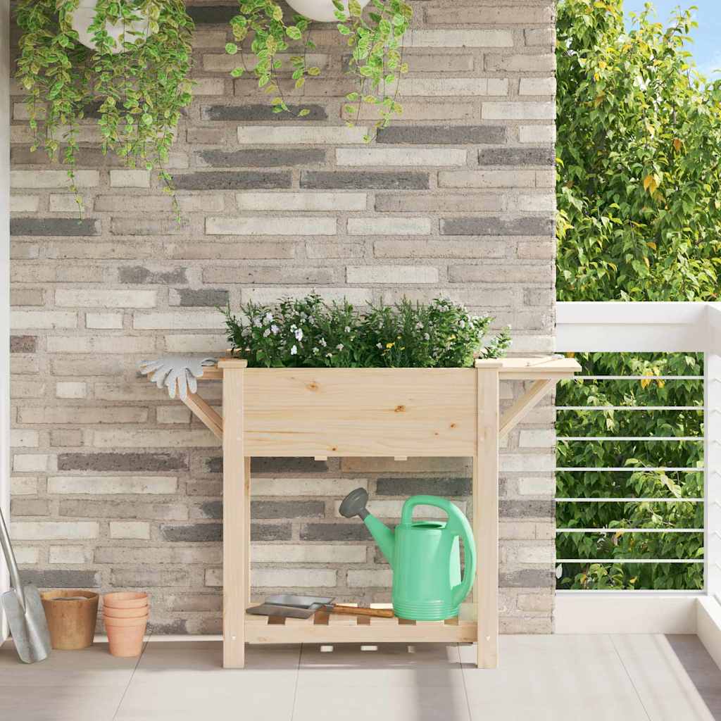 Garten-Pflanzgefäß Mit Regal Beige