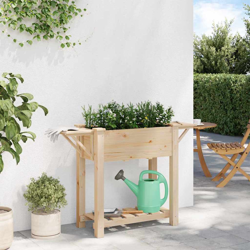 Garten-Pflanzgefäß Mit Regal Beige