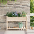 Garten-Pflanzgefäß Mit Regal Beige