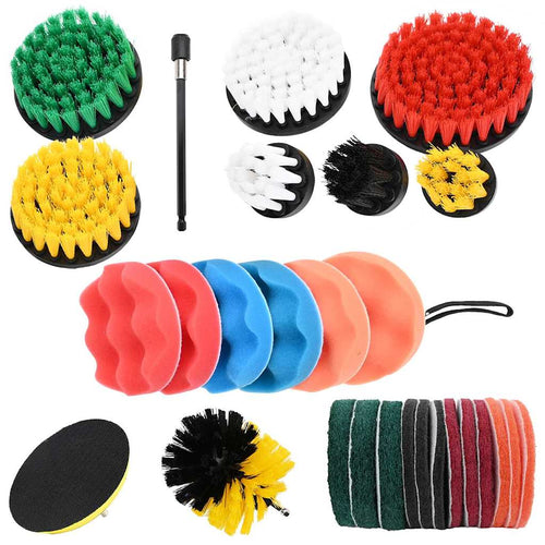 Auto Bürsten Set Mehrfarbig Poly-Rattan
