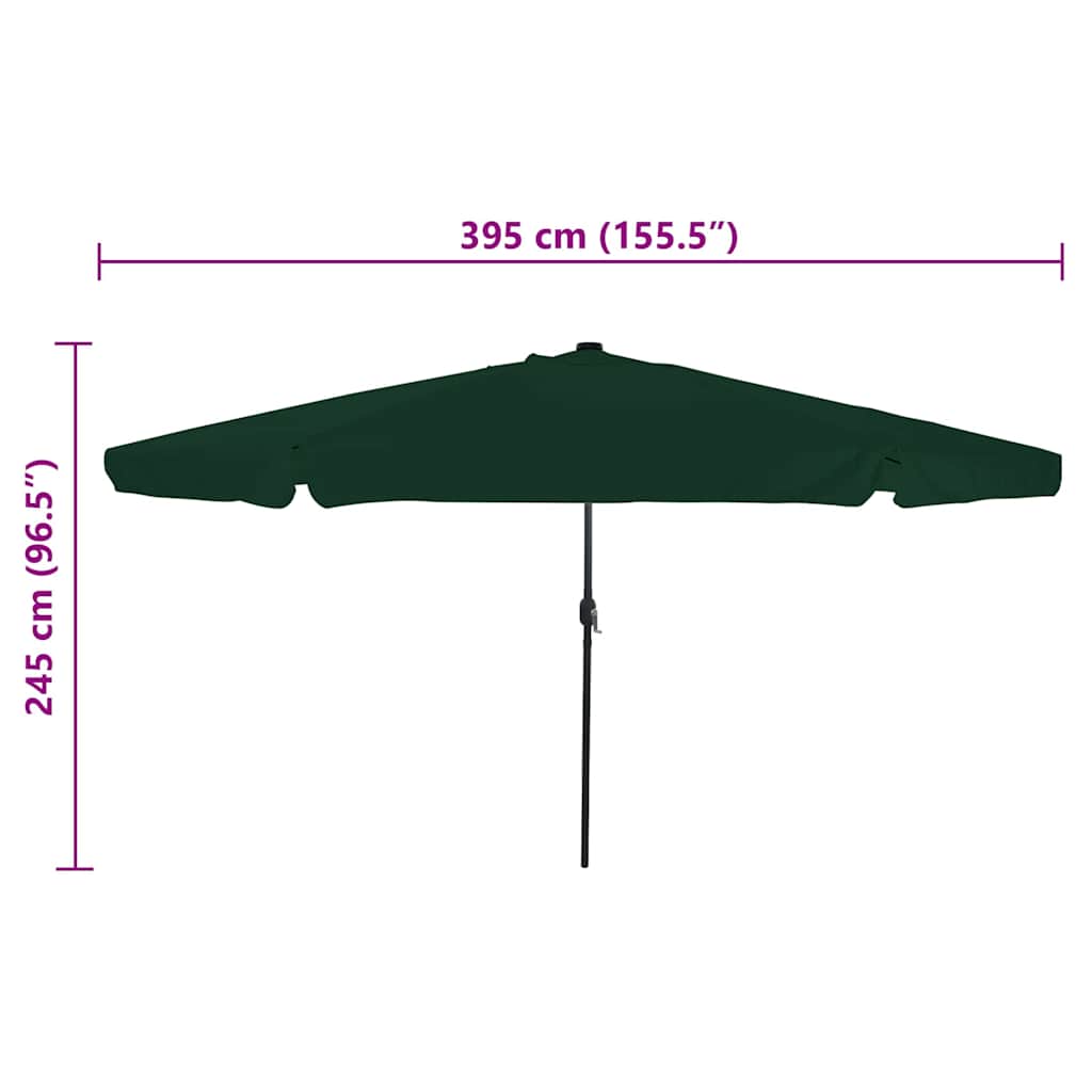 Garten-Sonnenschirm 395 X 395 X 245 Cm Polyester