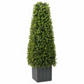 Eukalyptus Gras Turm Grün 27 X 27 X 90 Cm Kunststoff Schwarz