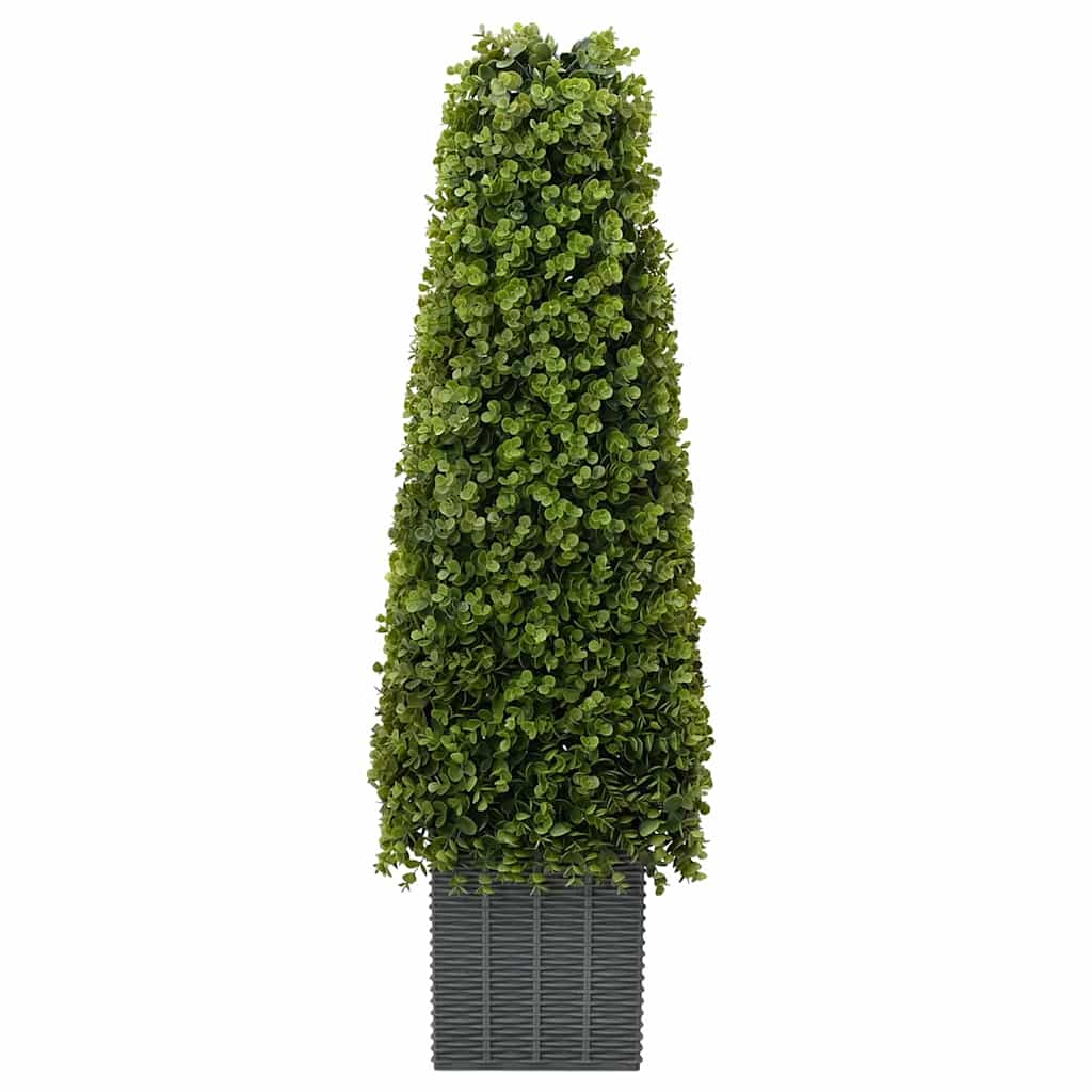 Eukalyptus Gras Turm Grün 27 X 27 X 90 Cm Kunststoff Schwarz
