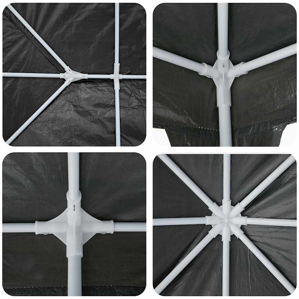 Party-Zelt 400 X 400 X 266 Cm Polyethylen Und Stahl