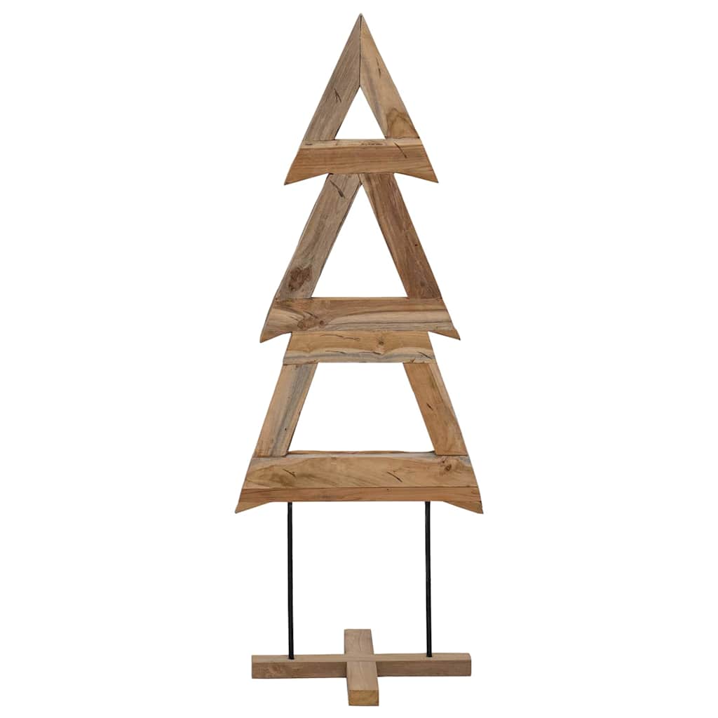 Weihnachtsbaum Mit Ständer Braun Massivholz Teak