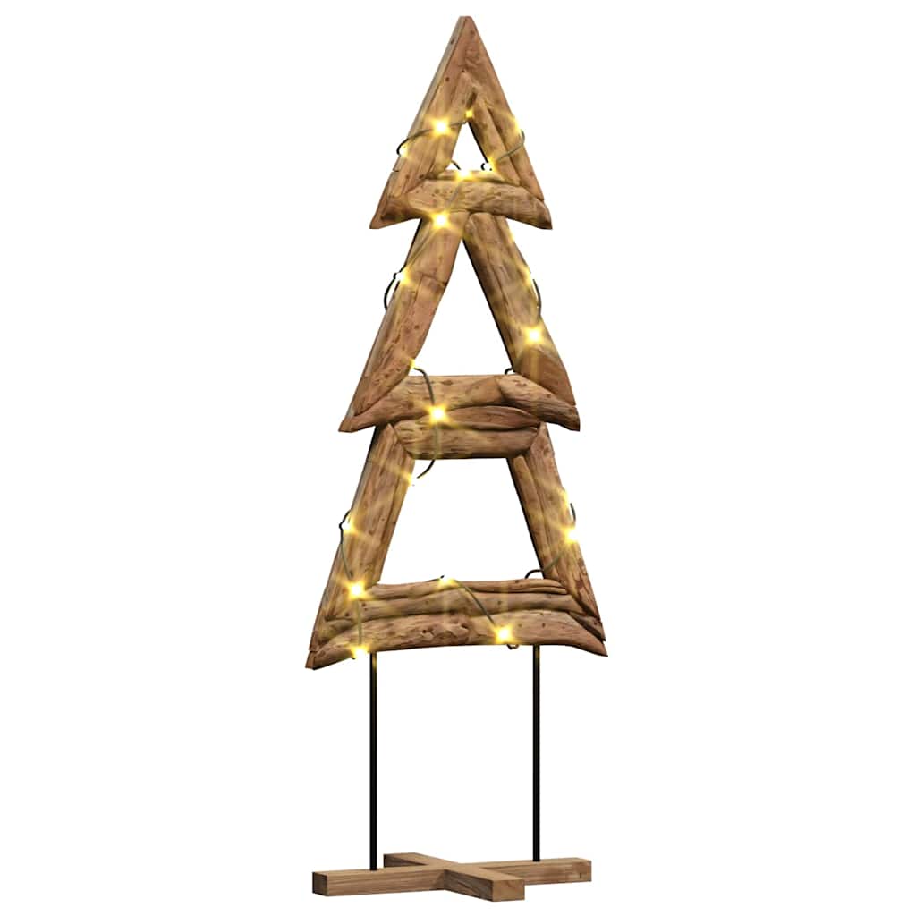 Weihnachtsbaum Mit Ständer Braun Massivholz Teak