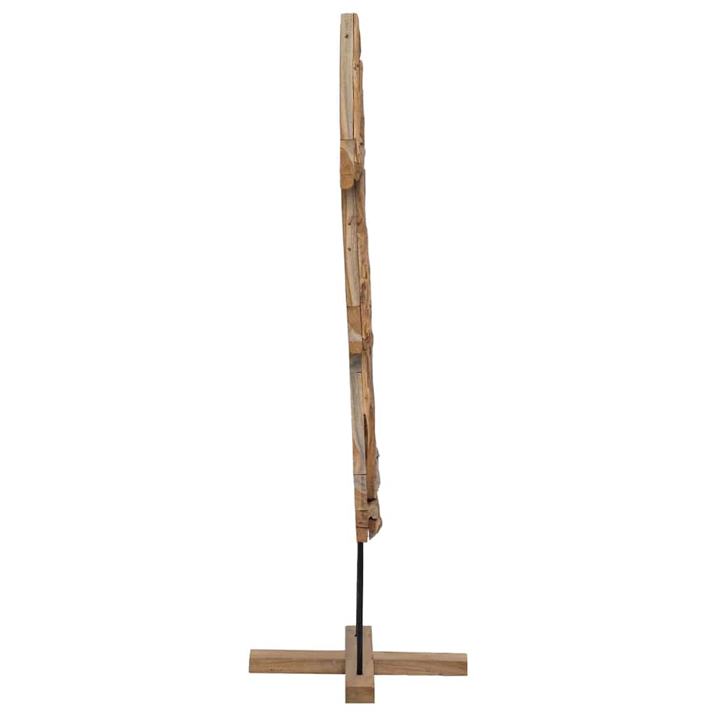 Weihnachtsbaum Mit Ständer Braun Massivholz Teak