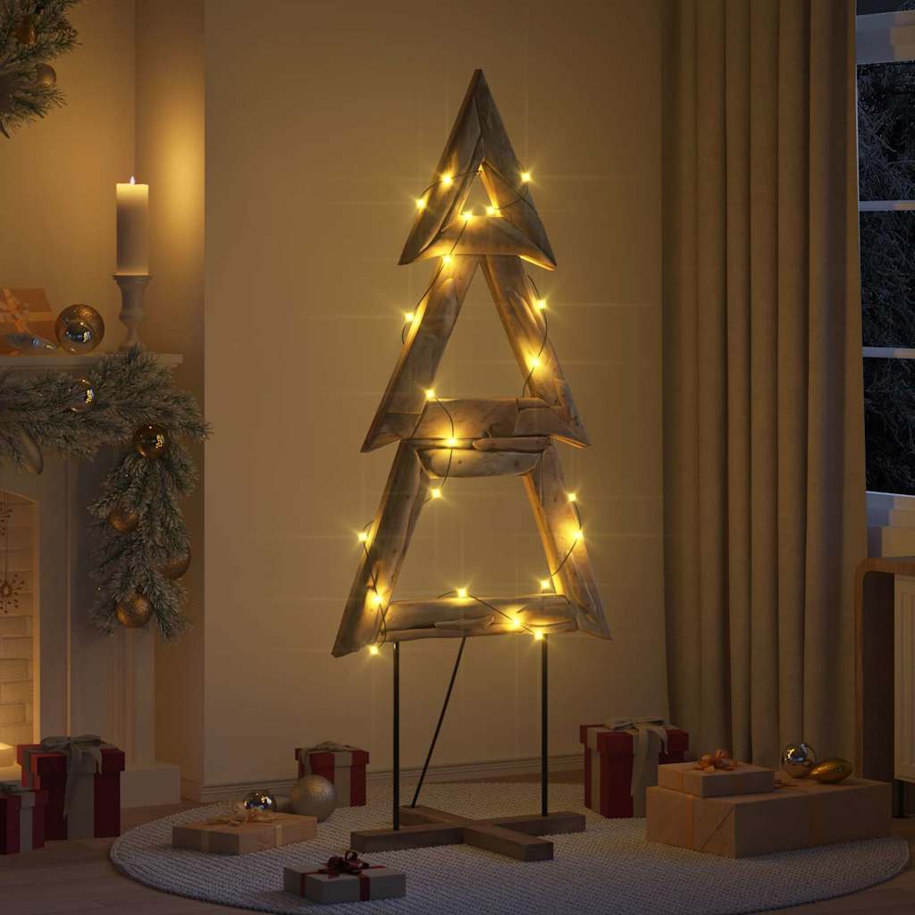 Weihnachtsbaum Mit Ständer Braun Massivholz Teak