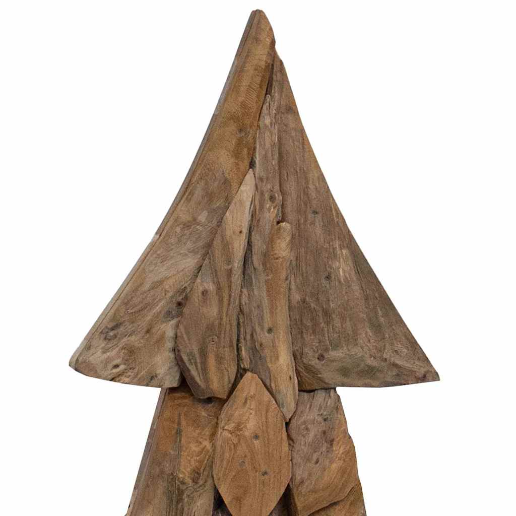 Weihnachtsbaum Mit Ständer Braun Massivholz Teak