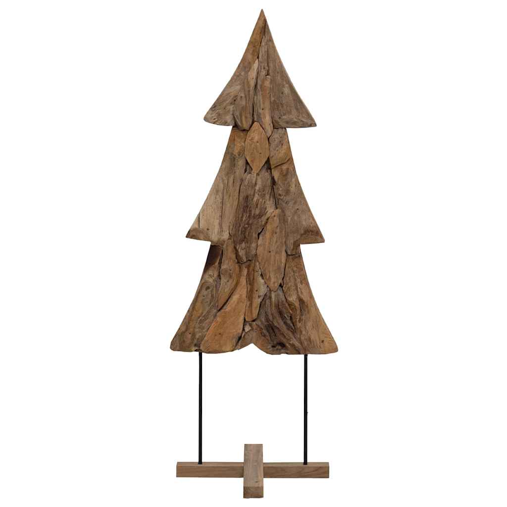 Weihnachtsbaum Mit Ständer Braun Massivholz Teak