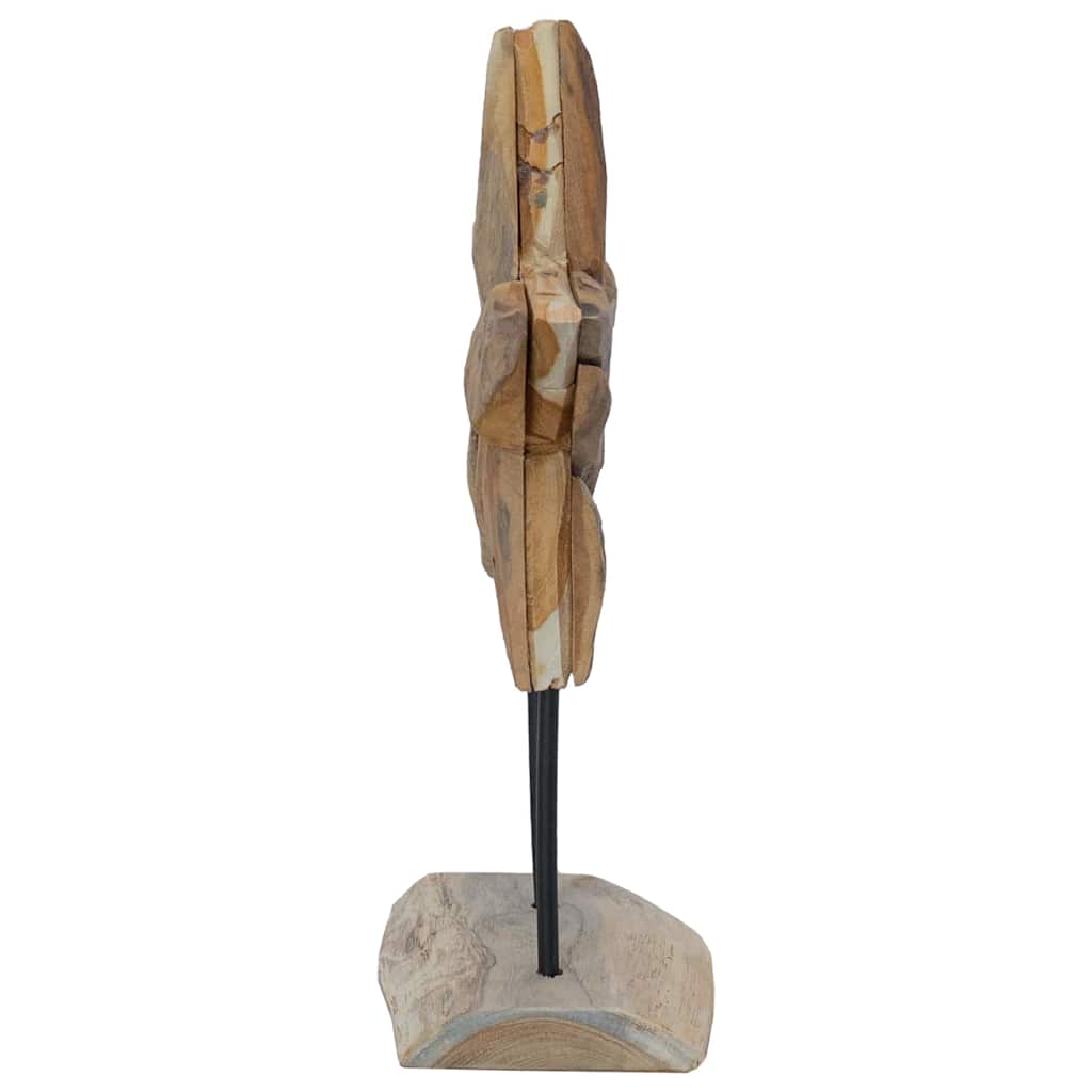Weihnachtsstern Braun Massivholz Teak