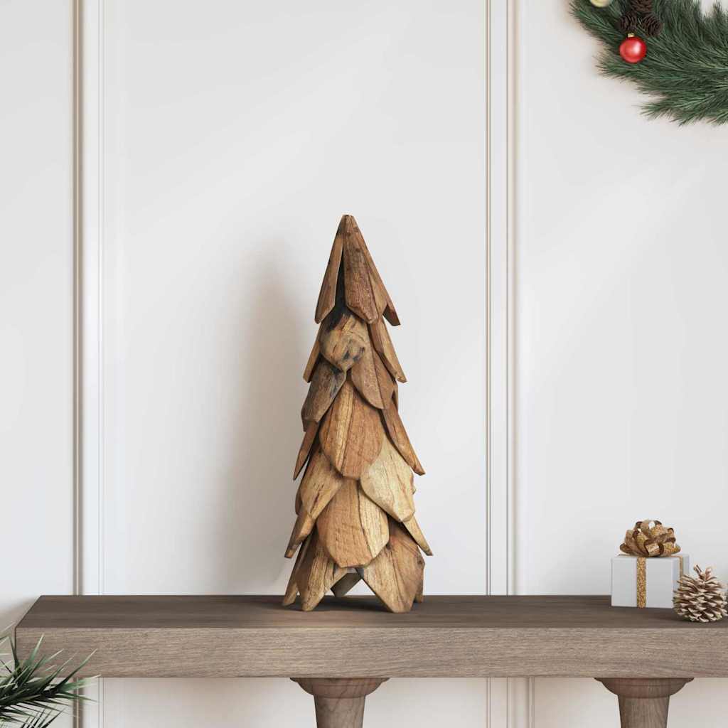 Weihnachtsbaum Mit Ständer Braun Massivholz Teak