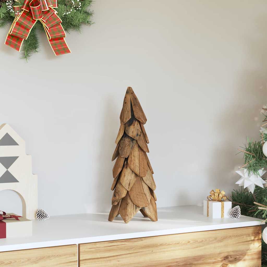 Weihnachtsbaum Mit Ständer Braun Massivholz Teak