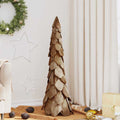 Weihnachtsbaum Mit Ständer Braun Massivholz Teak