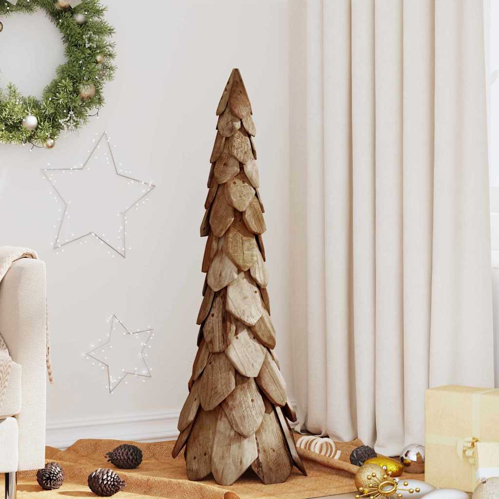 Weihnachtsbaum Mit Ständer Braun Massivholz Teak