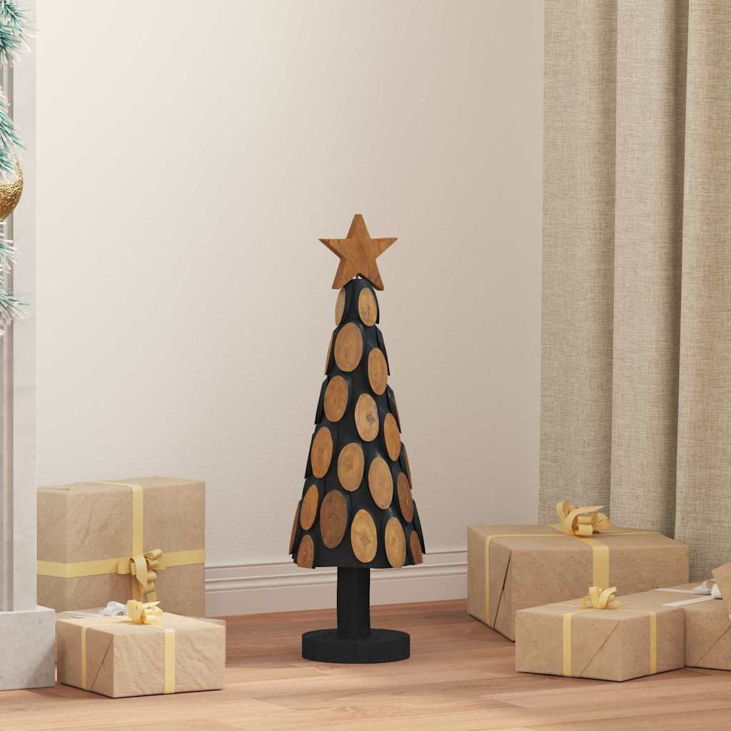 Weihnachtsbaum Mit Ständer Braun Massivholz Teak