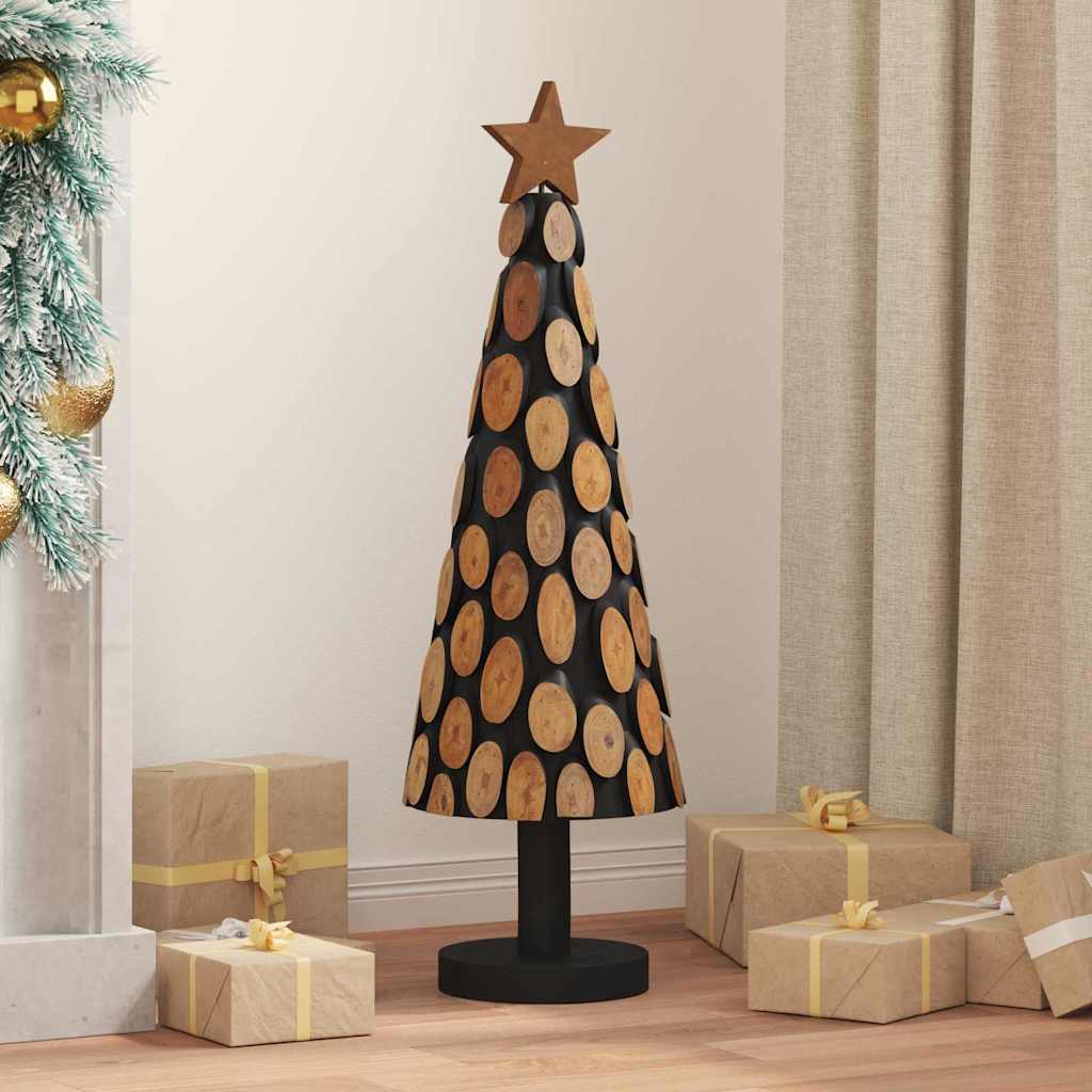 Weihnachtsbaum Mit Ständer Braun Massivholz Teak