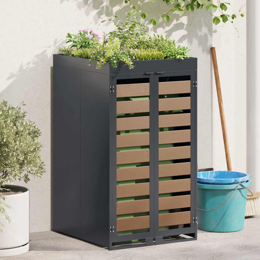 Wagenmüllbehälter Für 2 Behälter 136 X 77,5 X 115,5 Cm Stahl