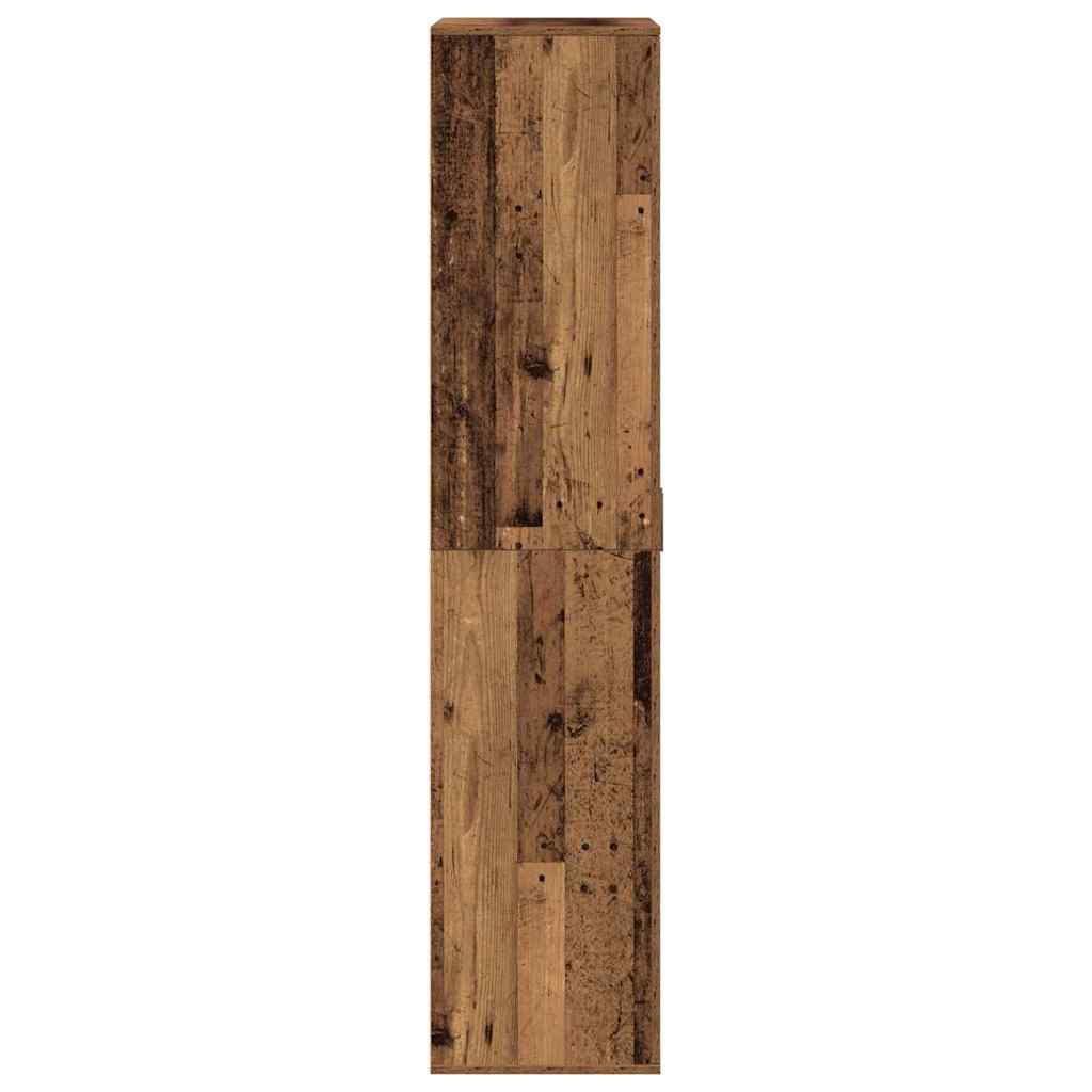 Hochschrank Mit Regal 80 X 39 X 178 Cm Holzwerkstoff