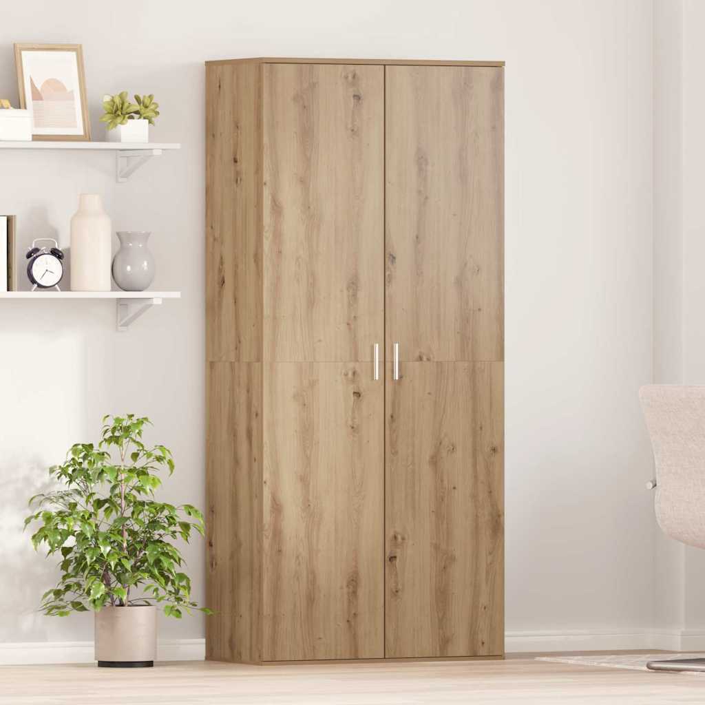 Hochschrank Mit Regal 80 X 39 X 178 Cm Holzwerkstoff