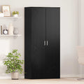 Hochschrank Mit Regal 80 X 39 X 178 Cm Holzwerkstoff