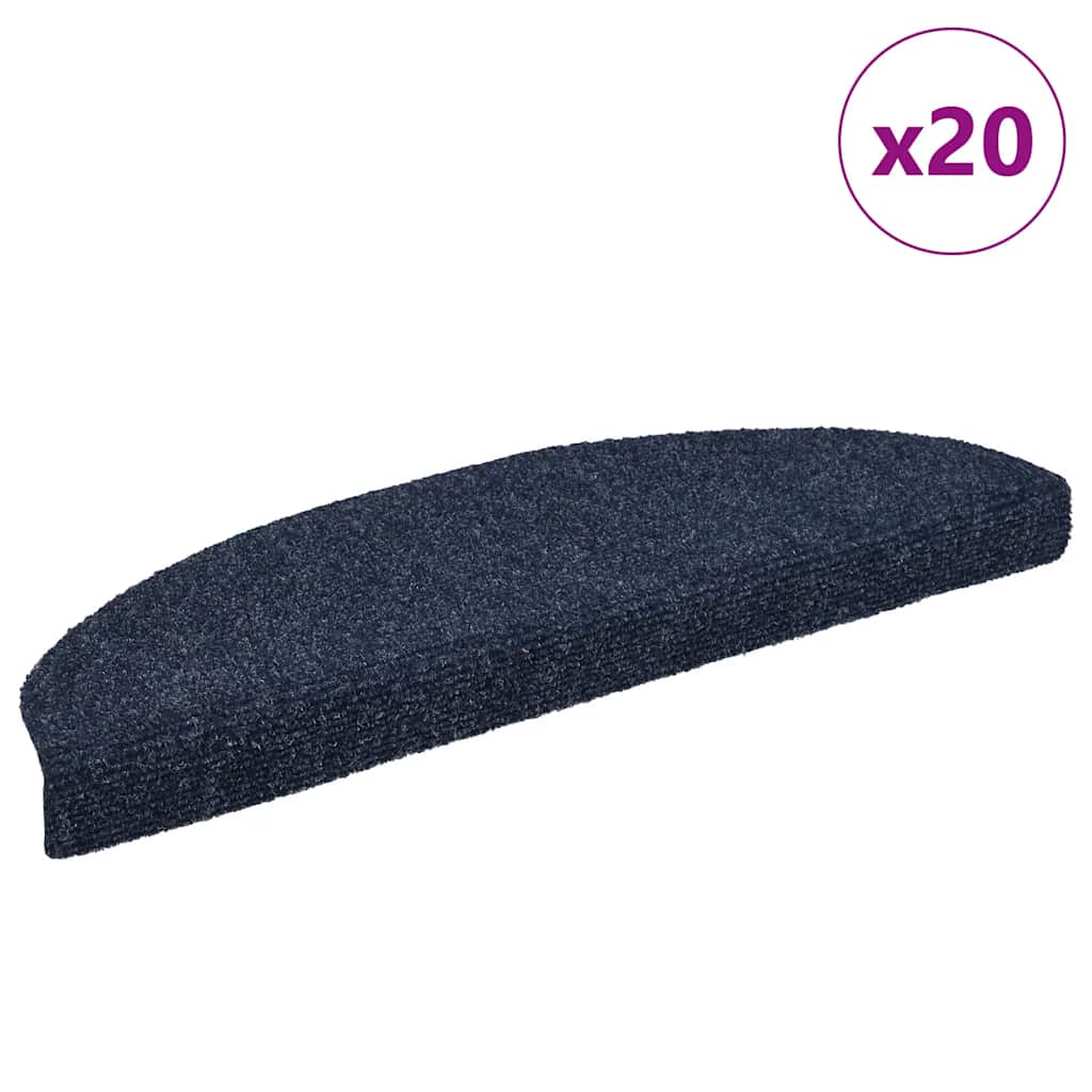 Stufenmatten Selbstklebend 15 Stk. Halbrund Groß Blau