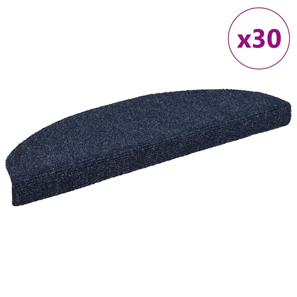 Stufenmatten Selbstklebend 15 Stk. Halbrund Groß Blau