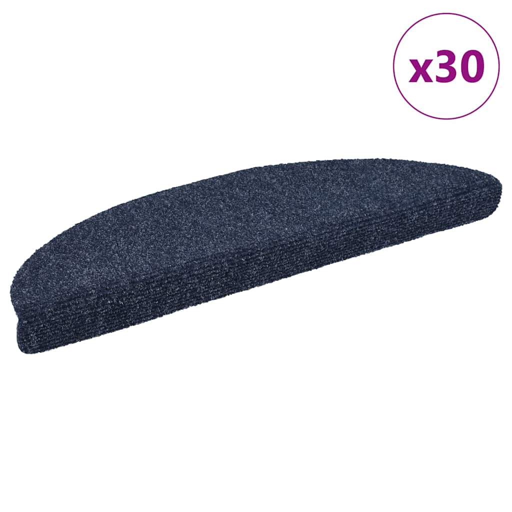 Stufenmatten Selbstklebend 15 Stk. Halbrund Groß Blau
